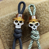 EDC Titanium + Ultem PEI Knife Lanyard Bead Pendant Parachute Cord DIY Keychain- 07FC0E-D4 - KOEEK