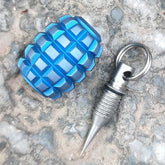 Titanium Begleri Knife Lanyard Beads Keychain Decoration DIY EDC Tool Pendants 07FC0E-D4 - KOEEK