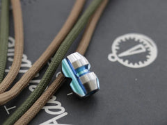 EDC Titanium Alloy Parachute Cord Pendant Lanyard Bead Keychain DIY Zipper Head 07FC0E-D4 - KOEEK