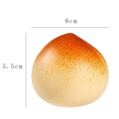 6cm Purple Clay Tea Pet Longevity Peaches Ornament Tea Playing Decoration Gift 07FC0E-D4 - KOEEK