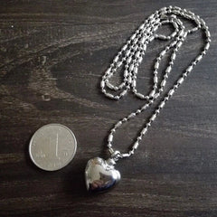 Heart-shape Stainless Steel Waterproof Pill Box Case Bottle EDC Necklace Pendant 07FC0E-D4 - KOEEK