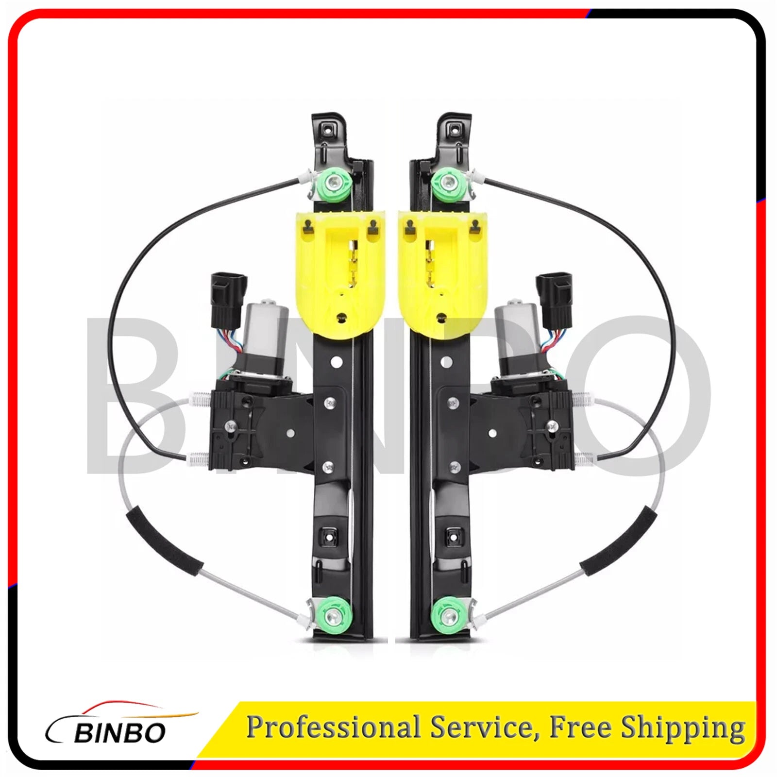 Rear Right Left Electric Window Regulator w/ Motor for Jaguar XF 09-15 XFR XFR-S 07FC0E-D4 - KOEEK