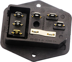 new zdyCGTime 10A 250V AC Rocker Switch Power Socket 3 Pin IEC320 C14 Inlet Black ZDYCGTIME - KOEEK