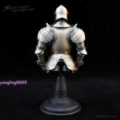 19cm European Medieval Knight Armor Resin Model Desk Decor Resin Figure Toy Gift 07FC0E-D4 - KOEEK