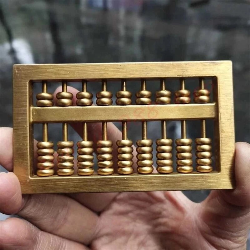 Pure Copper Zhaocai Abacus Copper Ornaments Household Auspicious Ornaments- 07FC0E-D4 - KOEEK