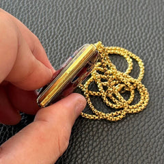 City God Necklace Double Sided Deity Pendant Ethnic Style Guardian Jewelry 07FC0E-D4 - KOEEK