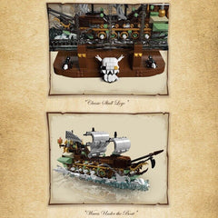 new Mould King 10067 Dutchman Sailboat Ship Drifting Bottle Building Block Toy Decor MOULD KING - KOEEK