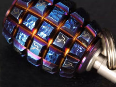EDC Titanium Alloy Knife Lanyard Bead Parachute Cord DIY Clean Ear Wax Tool 07FC0E-D4 - KOEEK