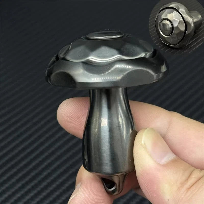 Mushroom EDC Fidget Spinner Stainless Steel Fidget Toys Art Desktop Spinning Top 07FC0E-D4 - KOEEK