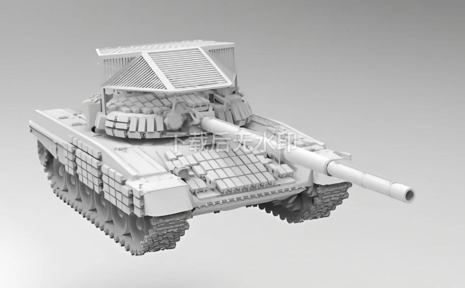 3D Printing 1/72 Russian T72B main battle tank Model Unpainted 07FC0E-D4 - KOEEK