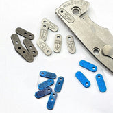 3pcs Titanium Fold Knife Back Filler Tab Spcacer for Rick Hinderer XM18 XM24 07FC0E-D4 - KOEEK
