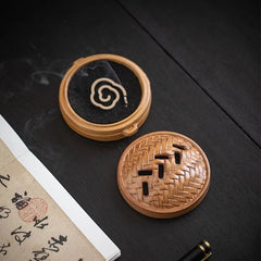 Ceramic Steamer Incense Burner Dumpling Stick Incense Holder Tea Room Decor 07FC0E-D4 - KOEEK