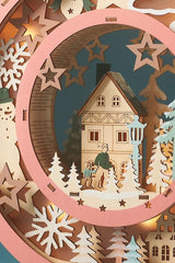 Anthropologie Wonderland Scene Monogram Light-Up Winter Decoration Letter O ANTHROPOLOGIE - KOEEK