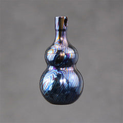 Titanium Damascus Gourd Pill Case Holder Container Box Waterproof Keychain EDC 07FC0E-D4 - KOEEK