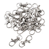 20pcs Metal Lobster Swivel Claw Clasp Hook Trigger Clip Buckle with Round D Ring 07FC0E-D4 - KOEEK
