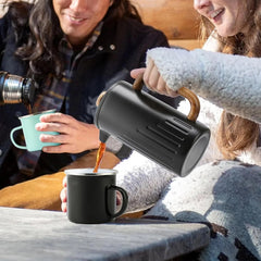 34 oz. French press coffee maker, press with double insulation and dual filters 07FC0E-D4 - KOEEK