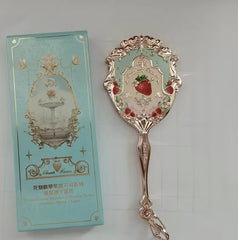 Flower Knows Strawberry Cocoa Mini Hand Mirror Vintage Mint‑green Pendant Charm FLOWER_KNOWS - KOEEK