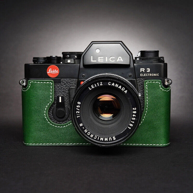 Leica R3 Camera Half Case Retro Cover Handmade Leather Insert Case 07FC0E-D4 - KOEEK