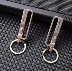 Titanium Alloy Belt Buckle EDC Portable Men‘s Belt Clip Waist Hang Keychain 07FC0E-D4 - KOEEK