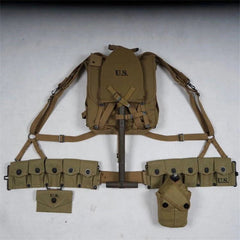WW2 USMC Army M1 Tactical Equipment US Army Combat Training Gear Pouch Bag Set 07FC0E-D4 - KOEEK