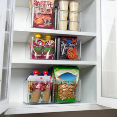 Clear Plastic Storage Bins – Perfect Kitchen Organization and Storage or Pantry 07FC0E-D4 - KOEEK