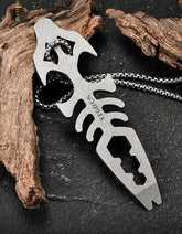Titanium Pry Bar Crowbar Bottle Opener Wrench EDC Portable Multi Tools 07FC0E-D4 - KOEEK