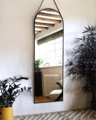 16''x48'' Arched Full Length Mirror for Wall,Full Body Arched-Top Hanging Mirror 07FC0E-D4 - KOEEK