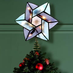 Kurt Adler 10-Light Star of David Capiz Colored Christmas Treetop, 8.5-Inch KURT ADLER - KOEEK
