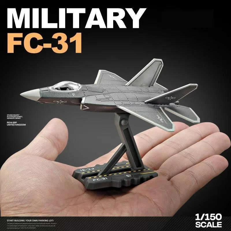 PLA 1/150 FC-31 Fighter Diecast Finished Product Model 07FC0E-D4 - KOEEK
