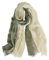 Casual Linen Scarf Lightweight Natural Head Wrap Cotton Shawl with Color Atta... 07FC0E-D4 - KOEEK