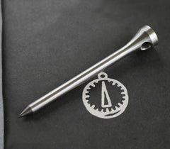 EDC PTS Professional Tee Solid Titanium Alloy Golf Tee 2 3/4" 70mm Keychain Tool 07FC0E-D4 - KOEEK
