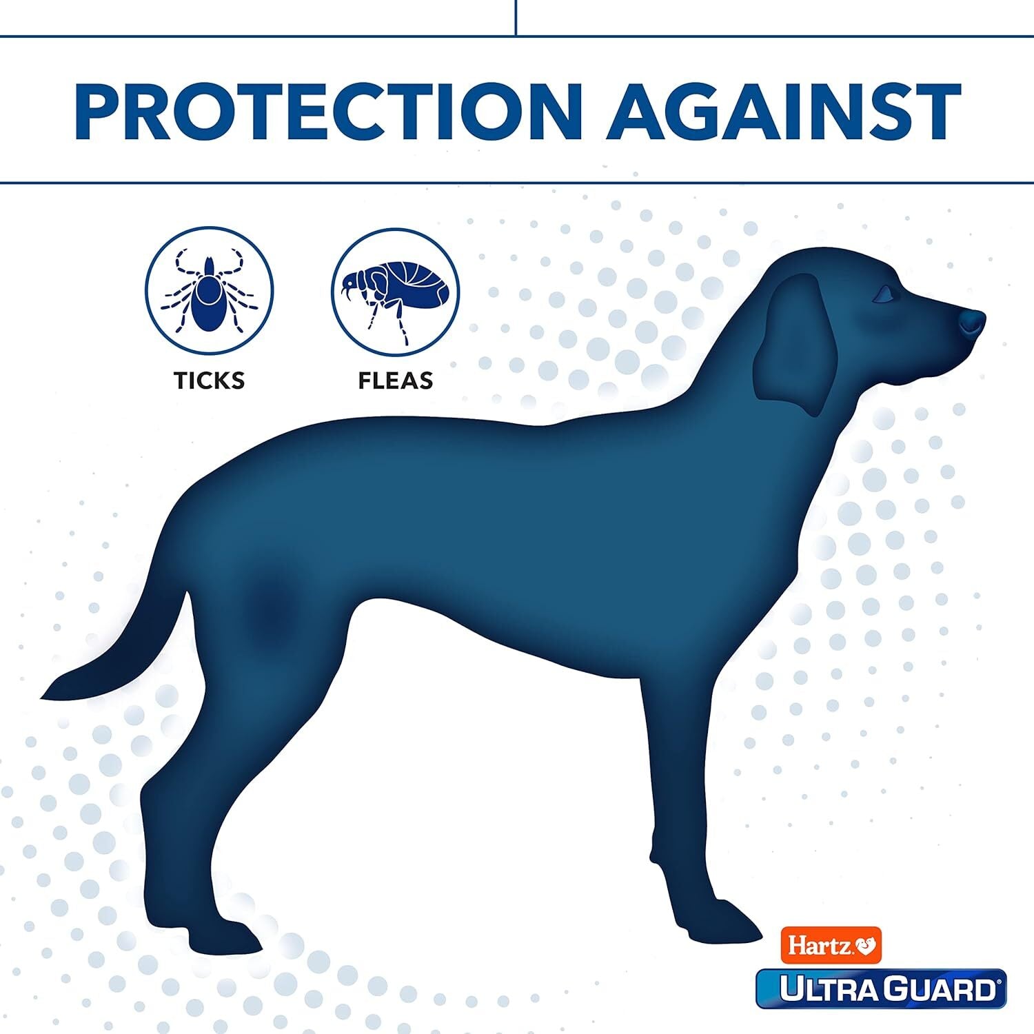 new Hartz UltraGuard Flea & Tick Collar for Dogs and 26 Inch (Pack of 1), White HARTZ - KOEEK