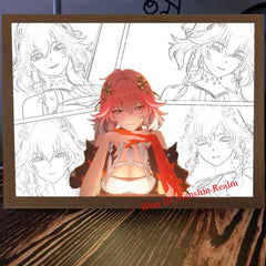Anime Wuthering Waves Changli Night Lamp Decor Light Picture Luminous Gift 07FC0E-D4 - KOEEK