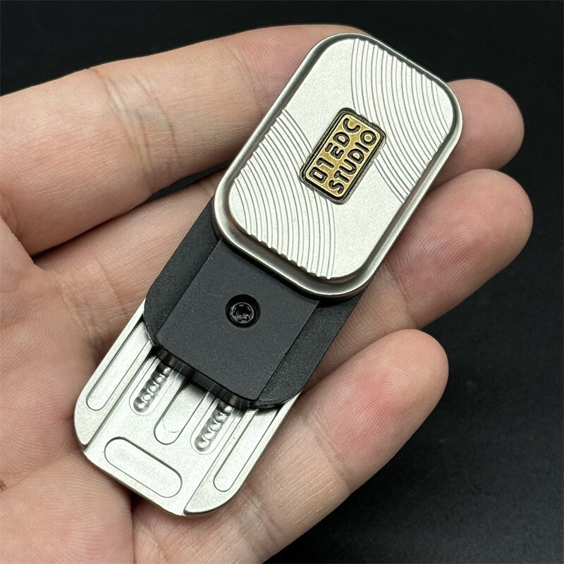 Silver Simple Fidget Slider Stainless Steel EDC Three-layer Fidget Haptic Toys 07FC0E-D4 - KOEEK