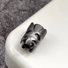 Titanium Alloy Knife Lanyard Bead Paracord End Pendant Charm DIY Zip Pull 07FC0E-D4 - KOEEK