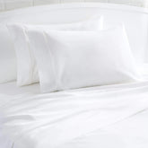 400 Thread Count Cotton Pillow Case, Standard, 30" L x 20" W, White - Set of 2 07FC0E-D4 - KOEEK