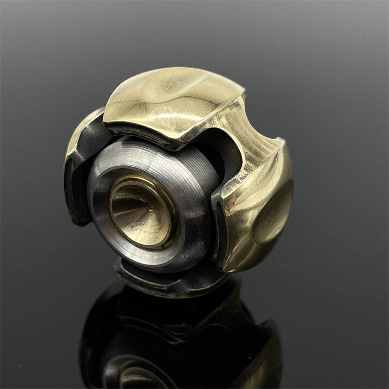 EDC Noise Brass Fidget Spinner Adult Metal Hand Spinner Fidget Toys ADHD Tool 07FC0E-D4 - KOEEK