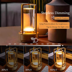 Rechargeable Led Touch Night Table Lamp Aluminium Design for Home Decoration 07FC0E-D4 - KOEEK