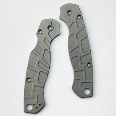Aluminum Alloy Handle Scales Knife Grips Patch For Spyderco Paramilitary 2 C81 07FC0E-D4 - KOEEK