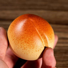 6cm Purple Clay Tea Pet Longevity Peaches Ornament Tea Playing Decoration Gift 07FC0E-D4 - KOEEK