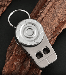 Titanium Keychain Whistle Pocket Toy Stress Relief Anti Anxiety Whistle EDC Tool 07FC0E-D4 - KOEEK