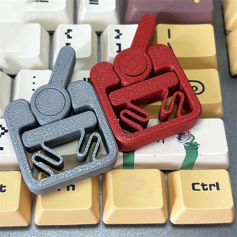 Creative Switch Key Toggle Fidget Toy EDC Plastic Fun Stress Relief Toys Gift 07FC0E-D4 - KOEEK