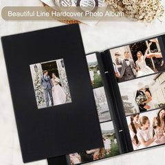 Fabric Photo Album 4x6 300 Large Capacity Family Wedding Anniversary 07FC0E-D4 - KOEEK