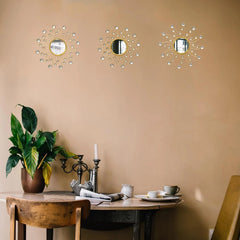 Mirror Wall Decor Wall Mirrors Decorative Sunburst Boho Mirror Gold Mirror Wall 07FC0E-D4 - KOEEK