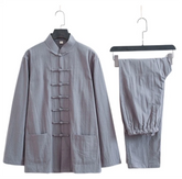 Casual Tang Clothes Tai Chi Uniform Wing Chun Kung fu Suit Soft Cotton Linen # 07FC0E-D4 - KOEEK