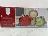 3-piece Oversized Glass LED Lighted Ornaments Decor Christmas Display Costco COSTCO - KOEEK