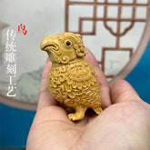 6.5cm Boxwood Carved Hand Piece Home Décor Gift Chinese Style Ornament 07FC0E-D4 - KOEEK