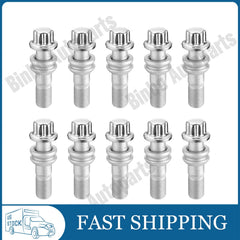 10pc A0009904518 Lug Bolt M15 x 1.25 For Benz C167 V167 GLS450 GLE350 GLE450 07FC0E-D4 - KOEEK