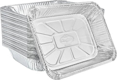 Half Size Aluminum Pans, 9X13,Extra Heavy Duty Disposable Baking Pans (100 Pack) 07FC0E-D4 - KOEEK