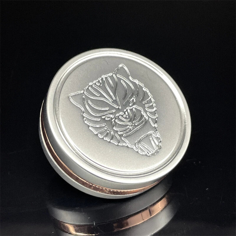 EDC Fidget Toy ADHD Tool Tiger Head Ratchet Wheel Haptic Coin Fidget Spinner Toy 07FC0E-D4 - KOEEK